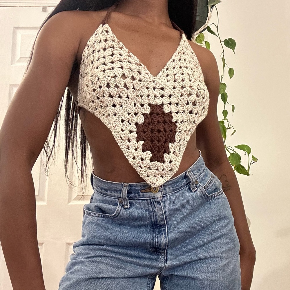 Crochet halter top